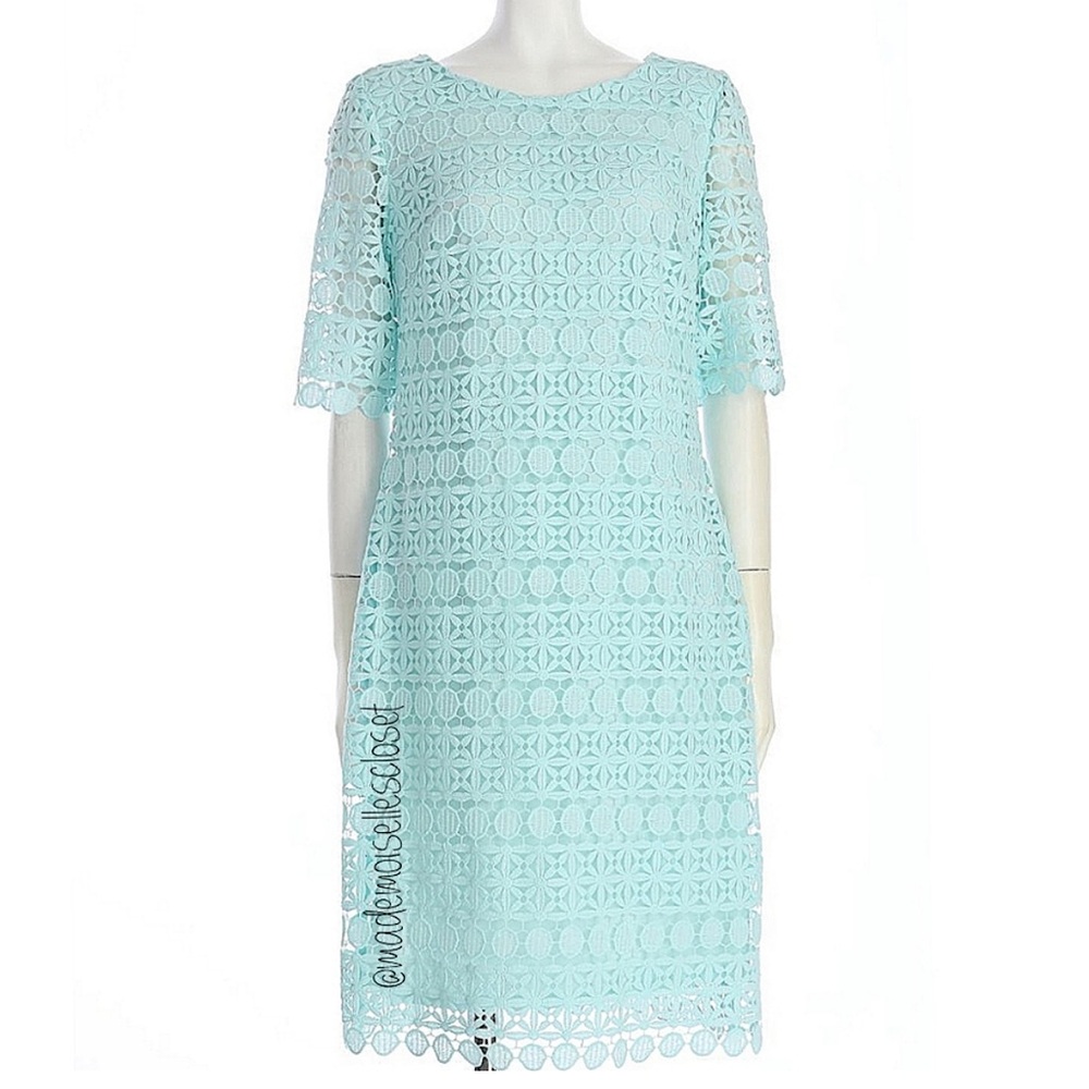 Mint Scalloped Lace Dress Size 6 NWT